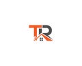 Letter TR House Logo Design Royalty Free Stock Photo
