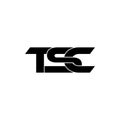 Letter TSC simple monogram logo icon design. Royalty Free Stock Photo