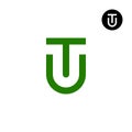 Letter TU UT Monogram Logo Design Simple