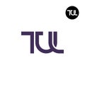 Letter TUL Monogram Logo Design Royalty Free Stock Photo