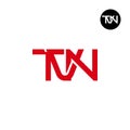 Letter TVN Monogram Logo Design Royalty Free Stock Photo