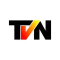 Letter TVN simple monogram logo icon design. Royalty Free Stock Photo