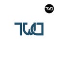 Letter TWD Monogram Logo Design Royalty Free Stock Photo