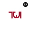 Letter TWI Monogram Logo Design Royalty Free Stock Photo