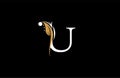 Letter U Font Linked Beauty Filigree