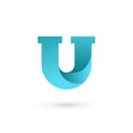 Letter U logo icon design template elements