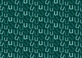 Letter u pattern in different colored blue shades for wallpaper Royalty Free Stock Photo