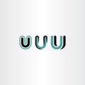 letter u set logo vector icons design element collection Royalty Free Stock Photo