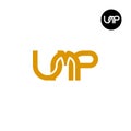 Letter UMP Monogram Logo Design Royalty Free Stock Photo
