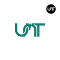 Letter UMT Monogram Logo Design Royalty Free Stock Photo