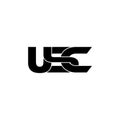 Letter USC simple monogram logo icon design.