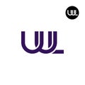 Letter UUL Monogram Logo Design Royalty Free Stock Photo