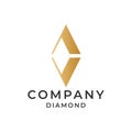 Letter A V diamond logo Royalty Free Stock Photo