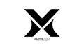 Letter v m x initial unique shape modern abstract monogram letter mark logo Royalty Free Stock Photo