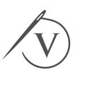 Letter V Tailor Logo, Needle and Thread Logotype for Garment, Embroider, Textile, Fashion, Cloth, Fabric