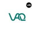 Letter VAQ Monogram Logo Design