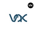 Letter VMX Monogram Logo Design Royalty Free Stock Photo