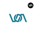 Letter VOA Monogram Logo Design Royalty Free Stock Photo
