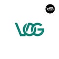 Letter VOG Monogram Logo Design Royalty Free Stock Photo