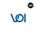 Letter VOI Monogram Logo Design