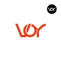 Letter VOY Monogram Logo Design