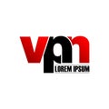Letter VPN monogram logo icon design vector. Royalty Free Stock Photo