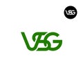 Letter VSG Monogram Logo Design Royalty Free Stock Photo