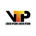 Letter VTP simple monogram logo icon design. Royalty Free Stock Photo