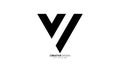 Letter Vv initial triangle unique modern flat monogram logo Royalty Free Stock Photo