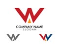 letter VV twin logo template