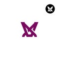 Letter VX XV Monogram Logo Design Unique