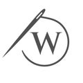 Letter W Tailor Logo, Needle and Thread Logotype for Garment, Embroider, Textile, Fashion, Cloth, Fabric