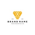 Letter WAW logo design vector Royalty Free Stock Photo