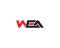 Letter WEA Logo Design Idea Concept