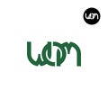 Letter WOM Monogram Logo Design Royalty Free Stock Photo