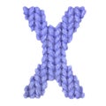 Letter X english alphabet, color dark blue