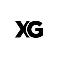 Letter X and G, XG logo design template. Minimal monogram initial based logotype