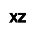 Letter X and Z, XZ logo design template. Minimal monogram initial based logotype