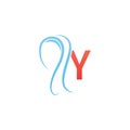 Letter Y icon logo combined with hijab icon design