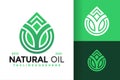 Letter Y natural oil drop logo design vector symbol icon illustration Royalty Free Stock Photo