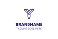Letter Y Pencil Logo, symbolizing creativity, learning, and design Royalty Free Stock Photo
