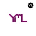 Letter YML Monogram Logo Design Royalty Free Stock Photo