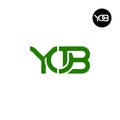 Letter YOB Monogram Logo Design Royalty Free Stock Photo