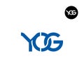 Letter YOG Monogram Logo Design Royalty Free Stock Photo