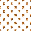 Letter Z from caramel pattern