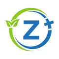 Letter Z Healthcare Logo. Doctor Logo on Alphabet Z Sign. Medical Pharmacy Plus Symbol Design