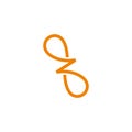 letter z infinity loop line logo vector Royalty Free Stock Photo