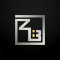 Letter ZB modern logo icon monogram design. Outstanding professional elegant trendy based alphabet. Vector graphic template Royalty Free Stock Photo