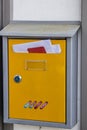 Letterbox full of mail Royalty Free Stock Photo