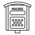 Letterbox icon, outline style